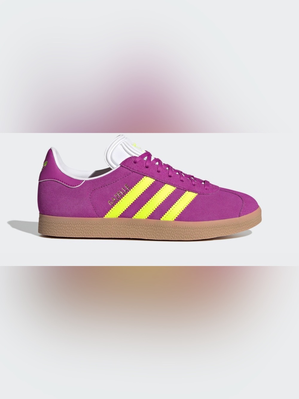 Adidas Gazelle Originals Fuchsia Neon Yellow Women’s Size 6.5 New